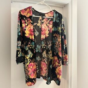 Forever 21+ Floral Kimono Style Cardigan